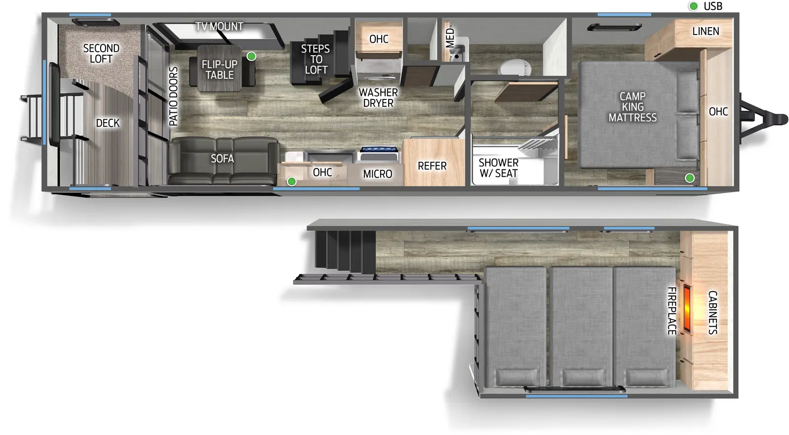 Campsite Reserve 20JW Floorplan